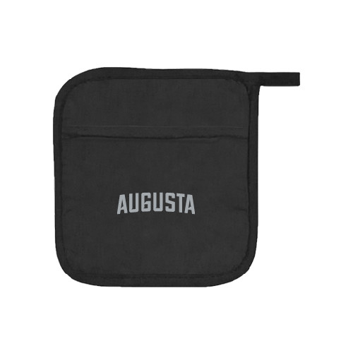  Quilted Canvas Black Pot Holder - Augusta