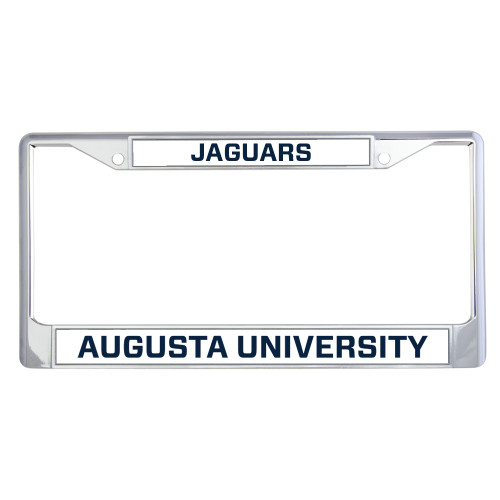  Metal License Plate Frame in Chrome - Mascot
