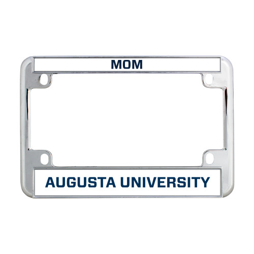  Metal Motorcycle License Plate Frame in Chrome - Mom