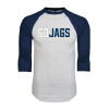 Thumbnail image for  White/Navy Raglan Baseball T Shirt