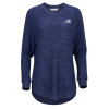 Thumbnail image for  Boxercraft Womens Navy Heather Cuddle Oversized Crew