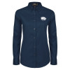 Thumbnail image for  Womens Navy Twill Button Down Long Sleeve 