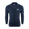 Thumbnail image for  Navy Slub Fleece 1/4 Zip Pullover