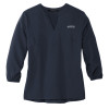 Thumbnail image for  Mercer + Mettle Womens Navy 3/4 Sleeve Crepe Blouse