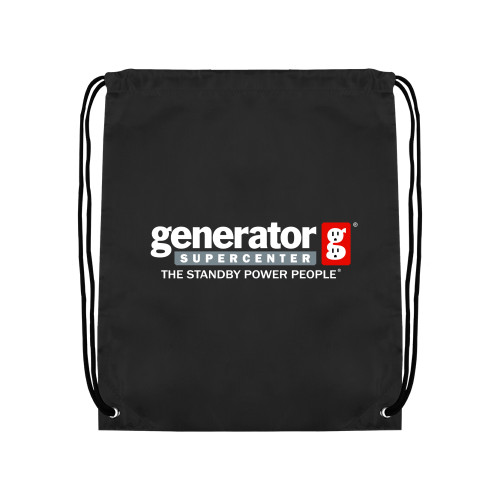  Black Drawstring Backpack - Generator Supercenter - The Standby Power People
