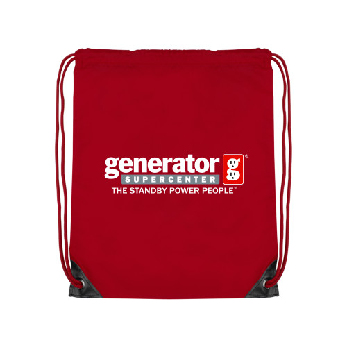  Red Drawstring Backpack - Generator Supercenter - The Standby Power People