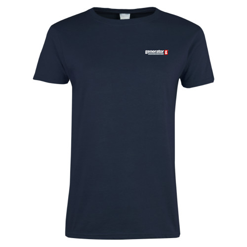  Womens Navy Short Sleeve Tee - Generator Supercenter