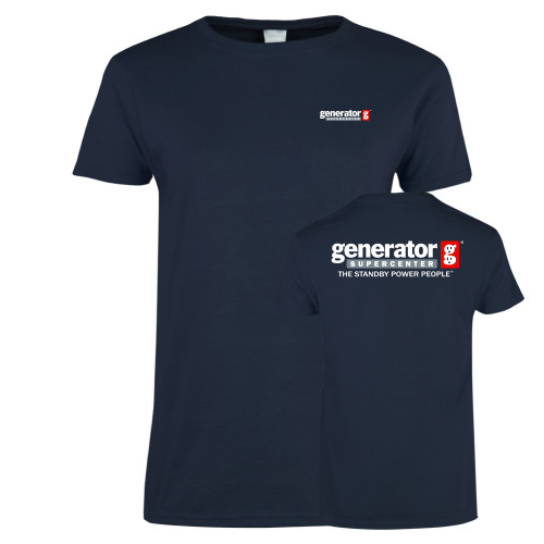  Womens Navy Short Sleeve Tee - Generator Supercenter