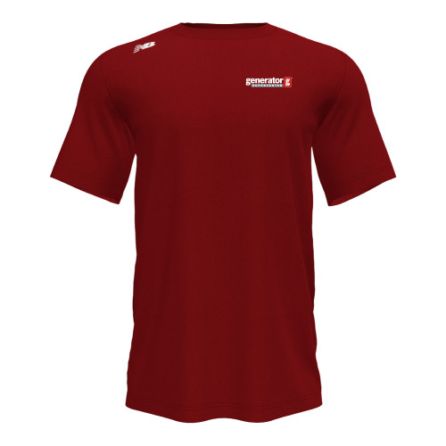  New Balance Mercury Red Short Sleeve Tech tee - Generator Supercenter
