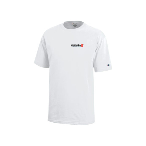  Champion Youth White Short Sleeve Tee - Generator Supercenter