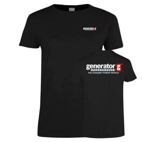  Womens Black Short Sleeve Tee - Generator Supercenter