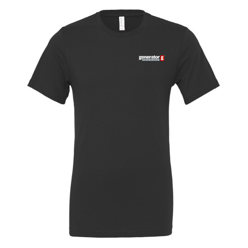  Bella + Canvas Black Jersey Cotton T Shirt - Generator Supercenter