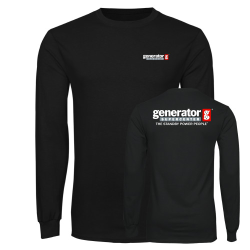  Black Long Sleeve T Shirt - Generator Supercenter