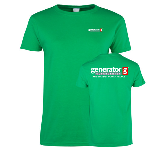  Womens Kelly Green Short Sleeve Tee - Generator Supercenter