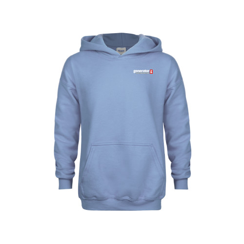  Youth Light Blue Fleece Hoodie - Generator Supercenter