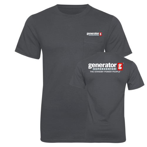  Charcoal T Shirt w/Pocket - Generator Supercenter