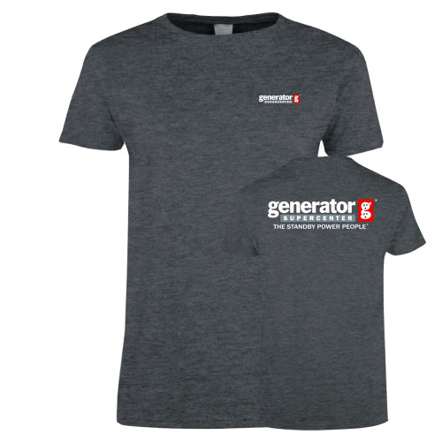  Womens Dark Heather Short Sleeve Tee - Generator Supercenter