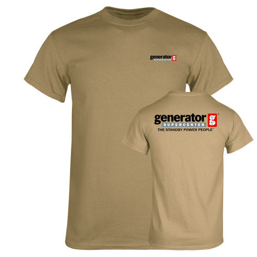  Khaki Gold T Shirt - Generator Supercenter