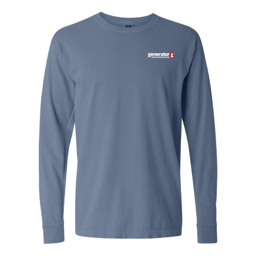 Comfort Colors Blue Jean Long Sleeve T Shirt - Generator Supercenter