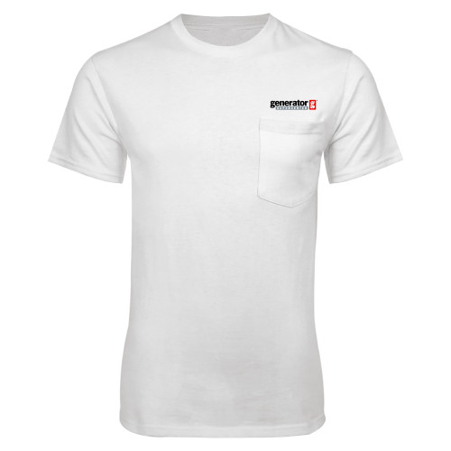  White T Shirt w/Pocket - Generator Supercenter