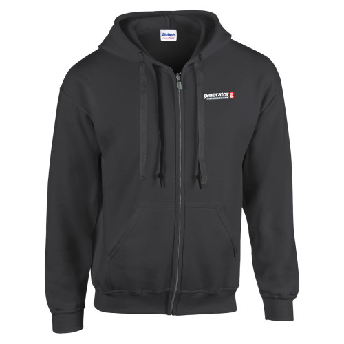  Charcoal Fleece Full Zip Hoodie - Generator Supercenter