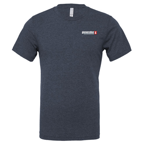  Bella + Canvas Heather Navy CVC T Shirt - Generator Supercenter