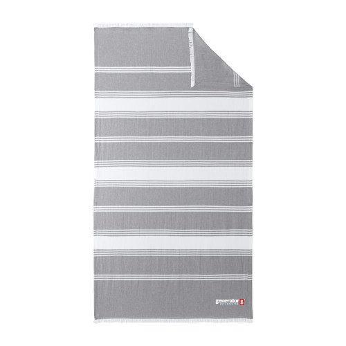  100% Cotton Grey/White Beach Throw - Generator Supercenter
