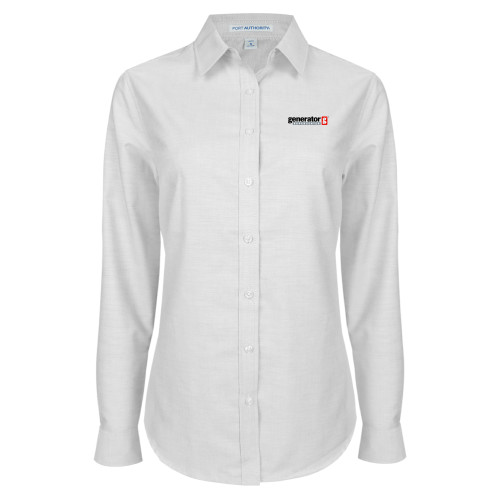  Womens White Oxford Shirt - Generator Supercenter