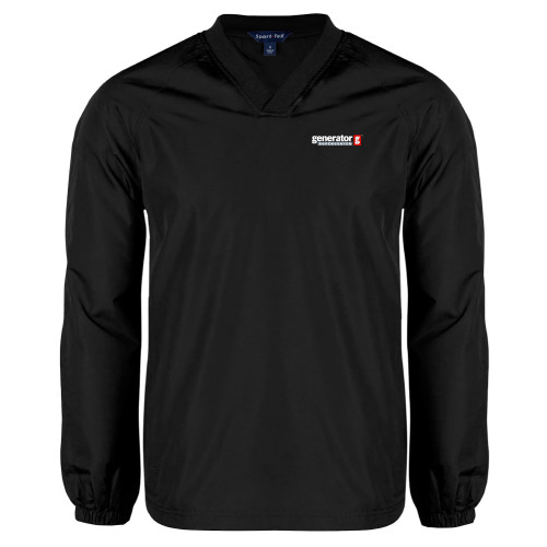  Black V Neck Raglan Windshirt - Generator Supercenter