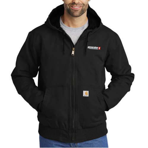  Carhartt Black Washed Duck Active Jacket - Generator Supercenter