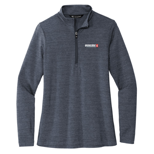  TravisMathew Womens Navy Crestview 1/4 Zip - Generator Supercenter