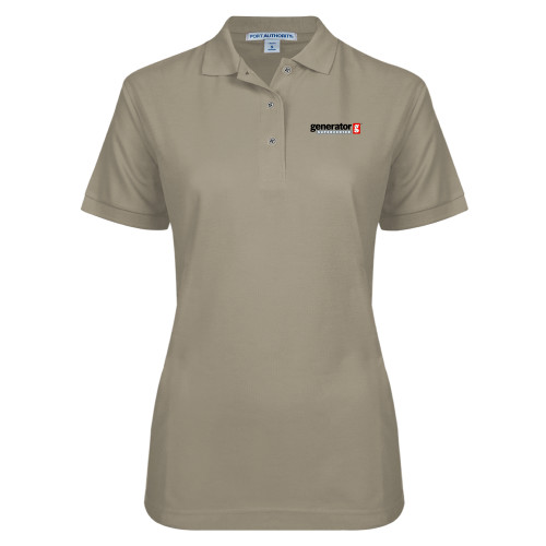  Womens Silk Touch Stone Pique Polo - Generator Supercenter