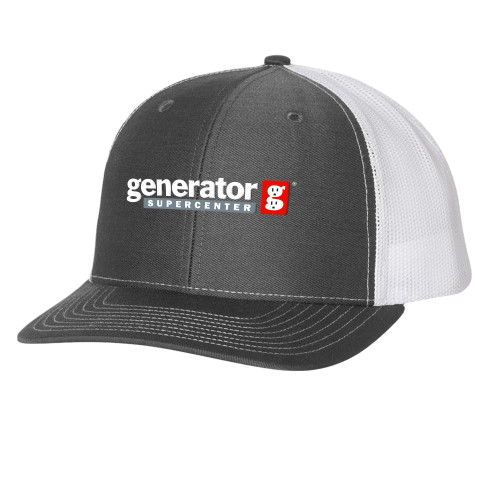  Richardson Charcoal/White Trucker Hat - Generator Supercenter