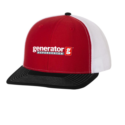  Richardson Red/White/Black Trucker Hat - Generator Supercenter