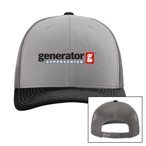  Richardson Grey/Charcoal/Black Trucker Hat - Generator Supercenter