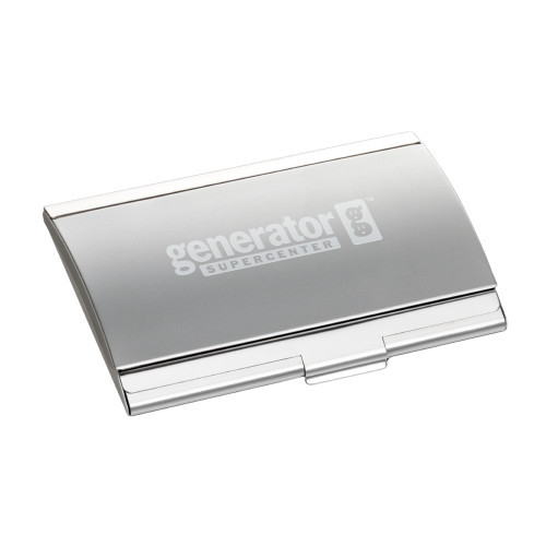  Dawlings Silver Curved Business Card Holder - Generator SupercenterEngraved