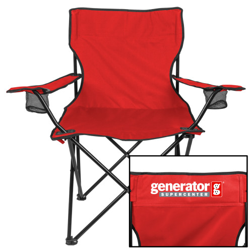  Deluxe Red Captains Chair - Generator Supercenter