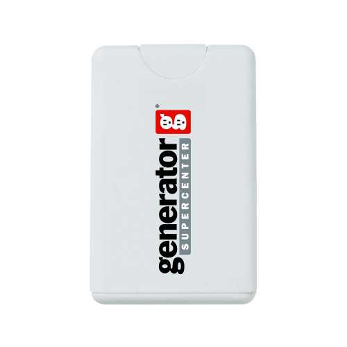  White .66 oz Card Shape Hand Sanitizer - Generator Supercenter