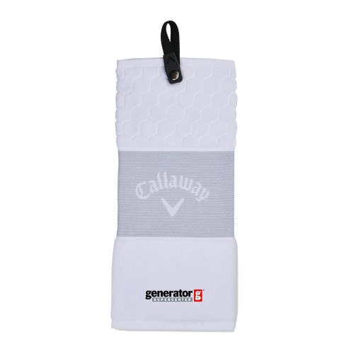  Callaway White Trifold Towel - Generator Supercenter