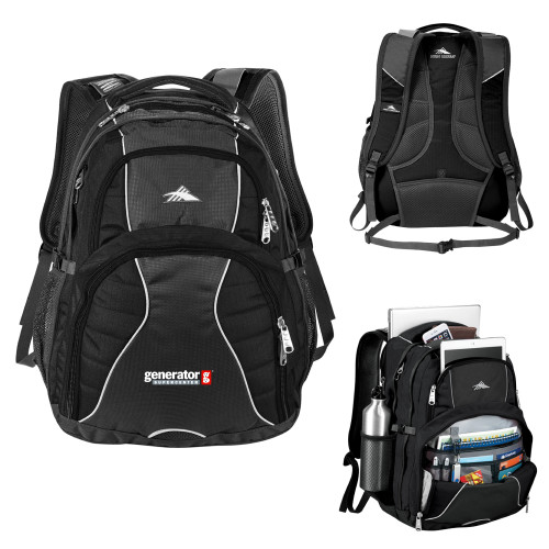  High Sierra Black Swerve Computer Backpack - Generator Supercenter