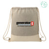 Thumbnail image for  Split Recycled Cotton Grey/Natural Drawstring Bag