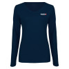 Thumbnail image for  Womens Navy Long Sleeve V Neck Tee 