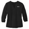 Thumbnail image for  Mercer + Mettle Womens Black 3/4 Sleeve Crepe Blouse