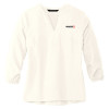Thumbnail image for  Mercer + Mettle Womens Ivory 3/4 Sleeve Crepe Blouse