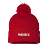 Thumbnail image for  Sportsman Red Pom Pom Cuffed Beanie