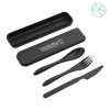 Thumbnail image for  Bamboo Fiber Black Cutlery Set