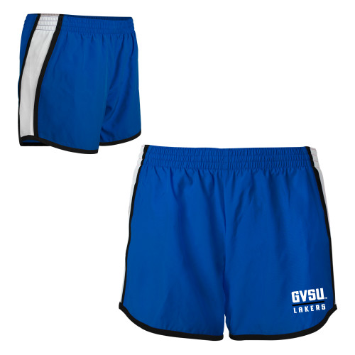  Womens Royal/White Team Short - GVSU Lakers Stacked