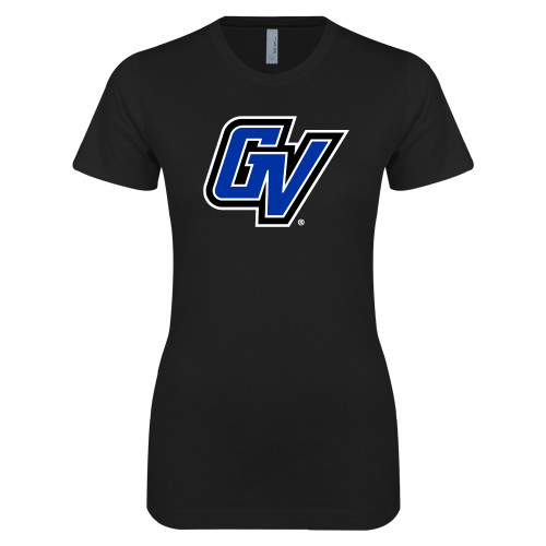  Next Level Womens Black Boyfriend Tee - GV