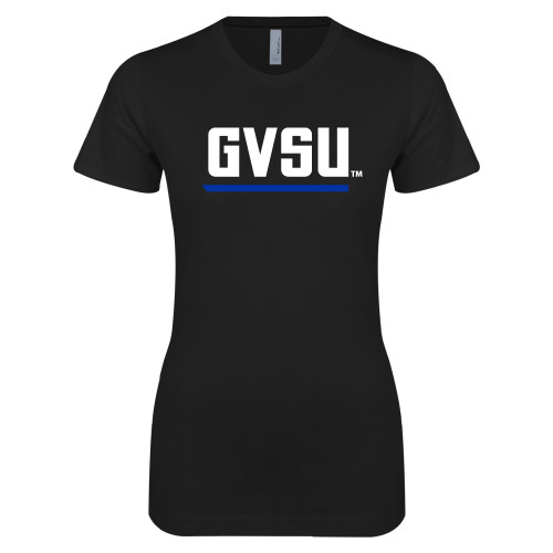  Next Level Womens Black Boyfriend Tee - GVSU