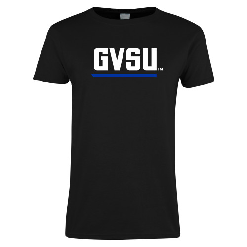  Womens Black Short Sleeve Tee - GVSU